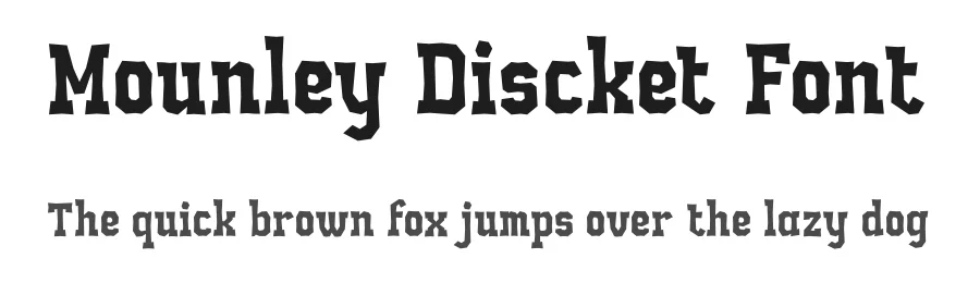 Mounley Discket Font by Storytype — Display Font