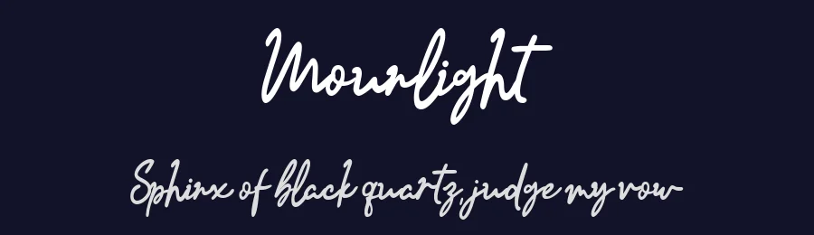 Mounlight by fourtypestd — Script Handwritten Font — thumbnail 2