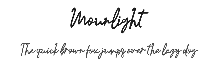 Mounlight by fourtypestd — Script Handwritten Font