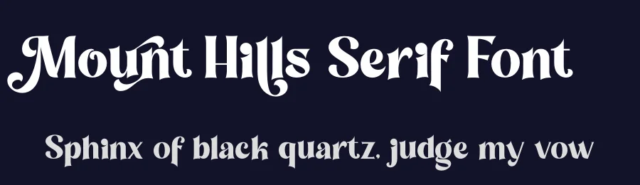 Mount Hills Serif Font by ErgibiStudio — Serif Font — thumbnail 2