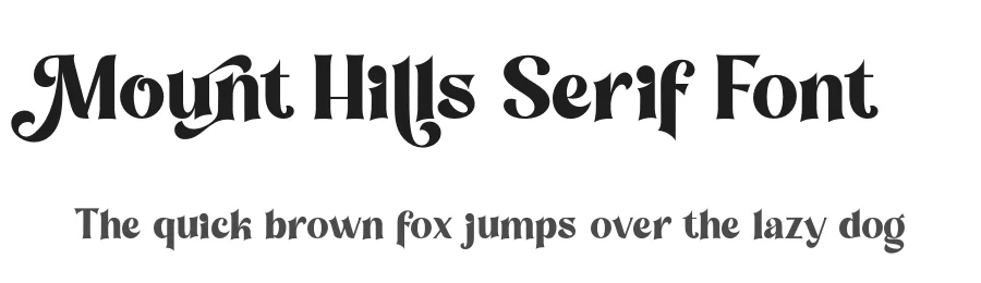 Mount Hills Serif Font by ErgibiStudio — Serif Font