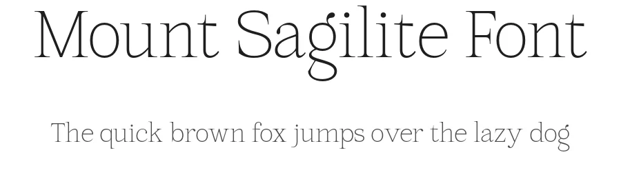 Mount Sagilite Font by afkaristudio — Serif Font