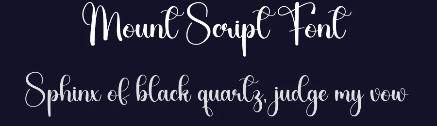 Mount Script Font by creativeletter — Script Handwritten Font — thumbnail 2
