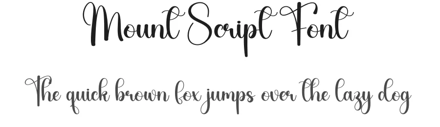 Mount Script Font by creativeletter — Script Handwritten Font
