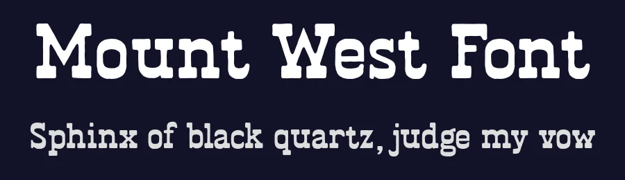 Mount West Font by Viswell Sudio — Slab Serif Font — thumbnail 2