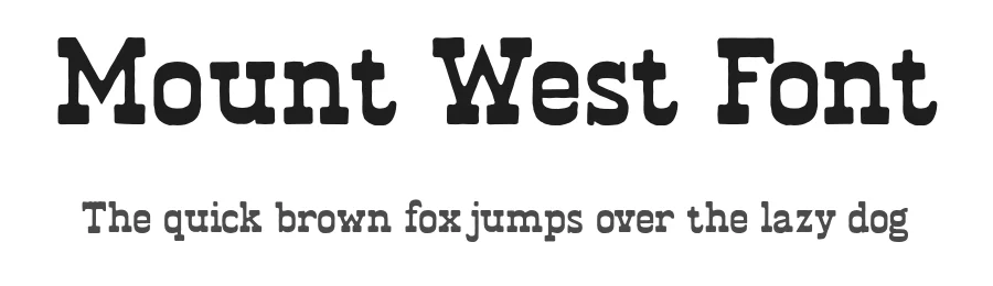 Mount West Font by Viswell Sudio — Slab Serif Font