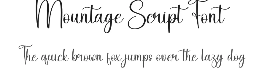 Mountage Script Font by creativeletter — Script Handwritten Font