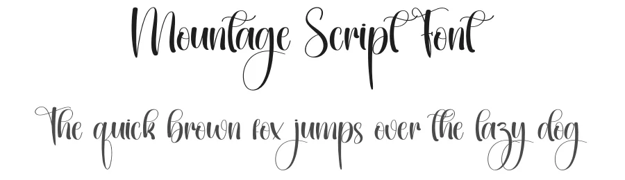 Mountage Script Font by creativeletter — Script Handwritten Font
