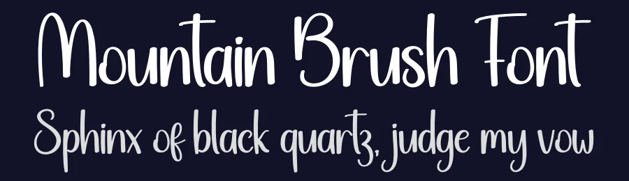 Mountain Brush Font by creativeletter — Display Font — thumbnail 2