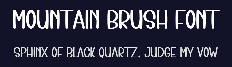 Mountain Brush Font by inermediaSTUDIO — Display Font — thumbnail 2