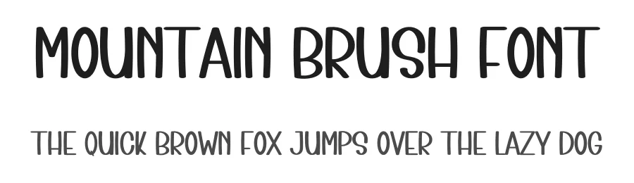 Mountain Brush Font by inermediaSTUDIO — Display Font