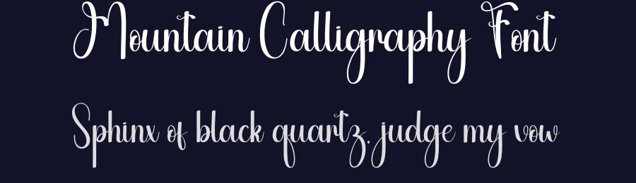 Mountain Calligraphy Font by andikastudio — Script Handwritten Font — thumbnail 2