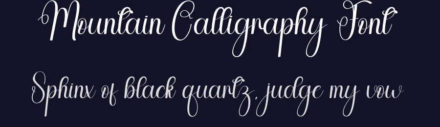Mountain Calligraphy Font by andikastudio — Script Handwritten Font — thumbnail 2