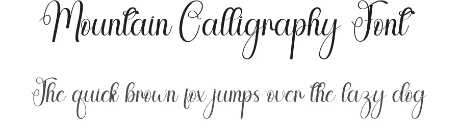 Mountain Calligraphy Font by andikastudio — Script Handwritten Font