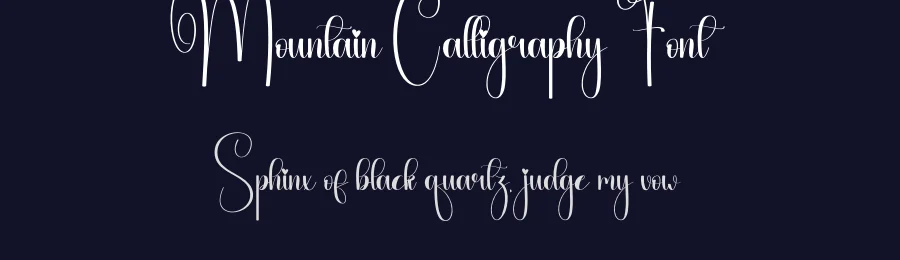Mountain Calligraphy Font by andikastudio — Script Handwritten Font — thumbnail 2