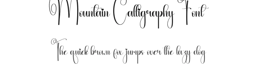 Mountain Calligraphy Font by andikastudio — Script Handwritten Font