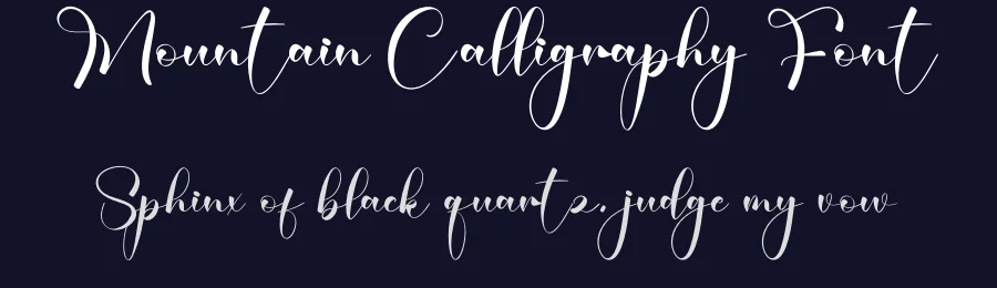 Mountain Calligraphy Font by creativeletter — Script Handwritten Font — thumbnail 2