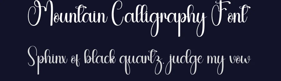 Mountain Calligraphy Font by andikastudio — Script Handwritten Font — thumbnail 2