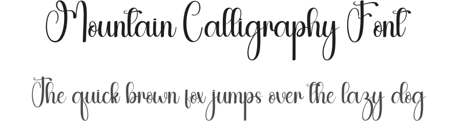 Mountain Calligraphy Font by andikastudio — Script Handwritten Font