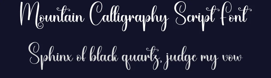 Mountain Calligraphy Script Font by creativeletter — Script Handwritten Font — thumbnail 2