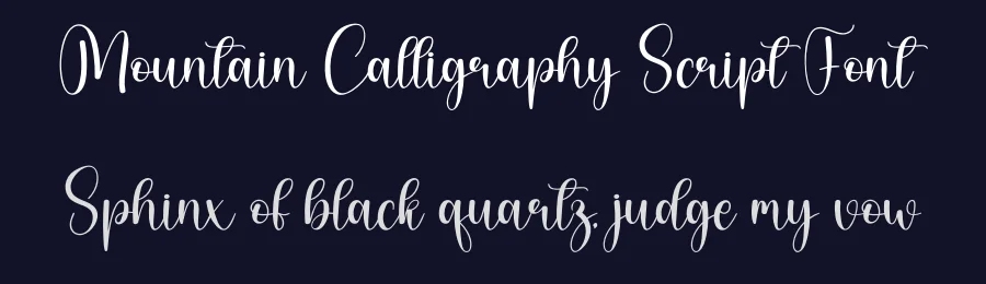 Mountain Calligraphy Script Font by creativeletter — Script Handwritten Font — thumbnail 2
