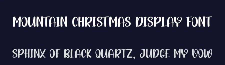 Mountain Christmas Display Font by andikastudio — Display Font — thumbnail 2