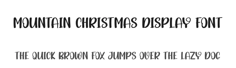 Mountain Christmas Display Font by andikastudio — Display Font