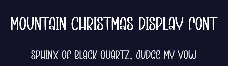 Mountain Christmas Display Font by creativeletter — Script Handwritten Font — thumbnail 2