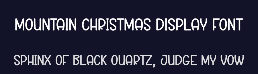 Mountain Christmas Display Font by andikastudio — Display Font — thumbnail 2