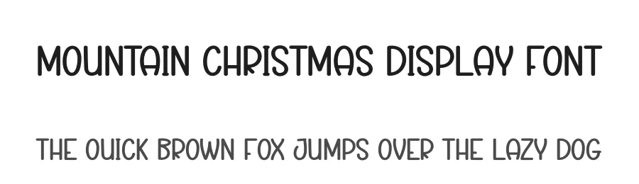 Mountain Christmas Display Font by andikastudio — Display Font