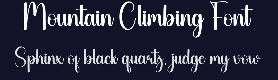Mountain Climbing Font by creativeletter — Script Handwritten Font — thumbnail 2