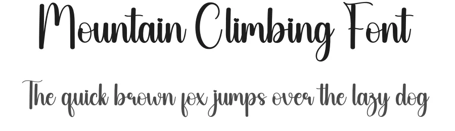 Mountain Climbing Font by creativeletter — Script Handwritten Font