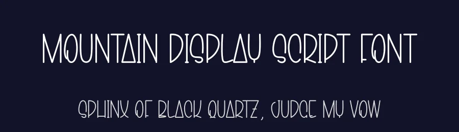 Mountain Display Script Font by creativeletter — Script Handwritten Font — thumbnail 2