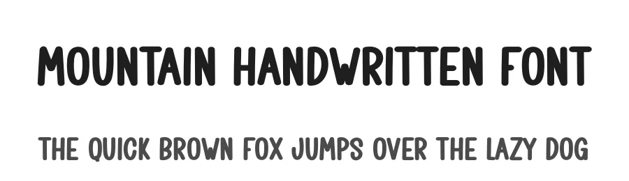 Mountain Handwritten Font by creativeletter — Display Font