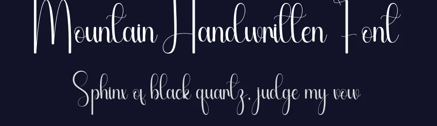 Mountain Handwritten Font by andikastudio — Script Handwritten Font — thumbnail 2
