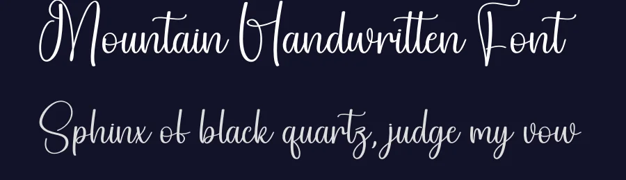 Mountain Handwritten Font by andikastudio — Script Handwritten Font — thumbnail 2
