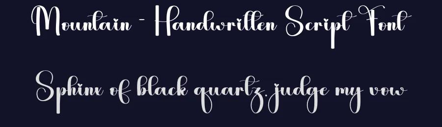 Mountain – Handwritten Script Font by andikastudio — Script Handwritten Font — thumbnail 2