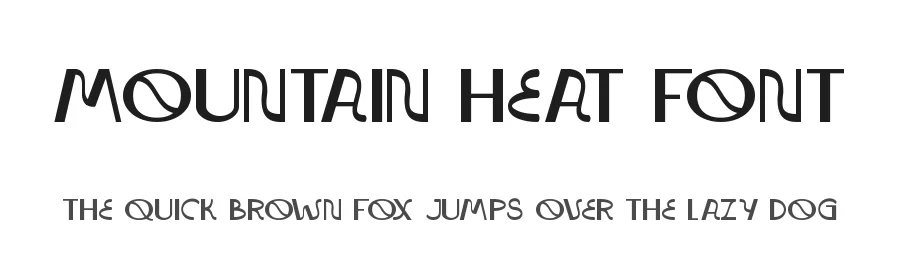 Mountain Heat Font by noahtype β Decorative Font