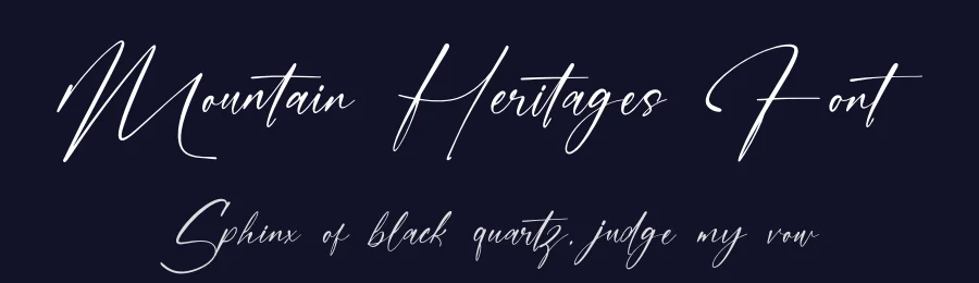 Mountain Heritages Font by stylishtype.co — Script Handwritten Font — thumbnail 2