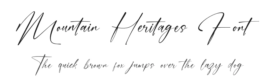 Mountain Heritages Font by stylishtype.co — Script Handwritten Font