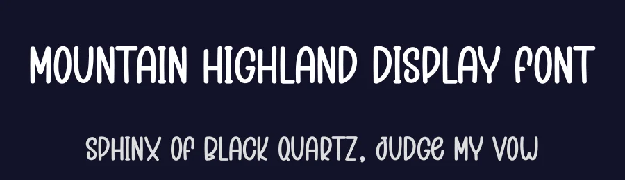 Mountain Highland Display Font by creativeletter — Display Font — thumbnail 2
