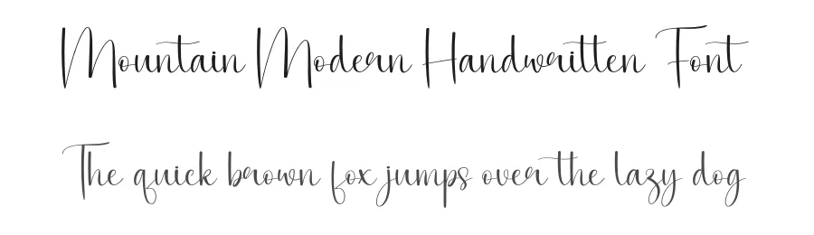 Mountain Modern Handwritten Font by andikastudio — Script Handwritten Font