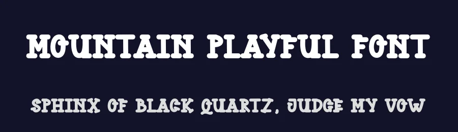 Mountain Playful Font by andikastudio — Display Font — thumbnail 2