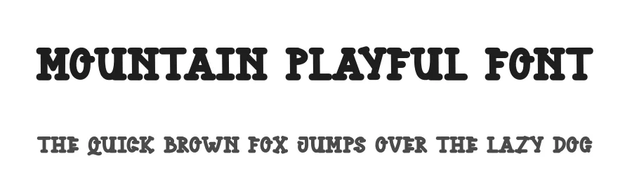 Mountain Playful Font by andikastudio — Display Font