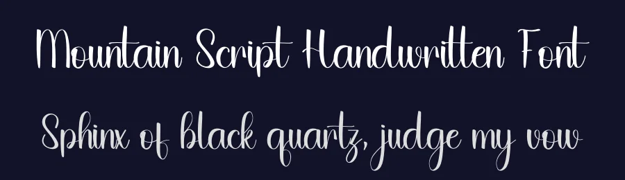 Mountain Script Handwritten Font by inermediaSTUDIO — Script Handwritten Font — thumbnail 2