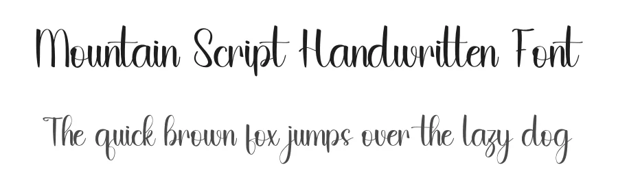 Mountain Script Handwritten Font by inermediaSTUDIO — Script Handwritten Font