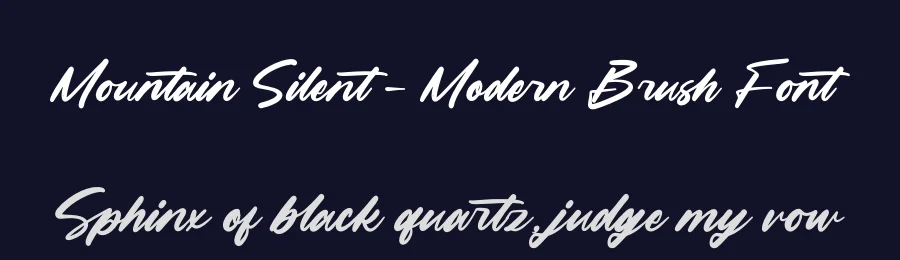 Mountain Silent – Modern Brush Font by letterenastudios — Script Handwritten Font — thumbnail 2