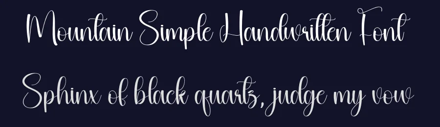 Mountain Simple Handwritten Font by andikastudio — Script Handwritten Font — thumbnail 2