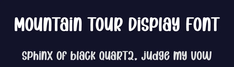 Mountain Tour Display Font by creativeletter — Display Font — thumbnail 2