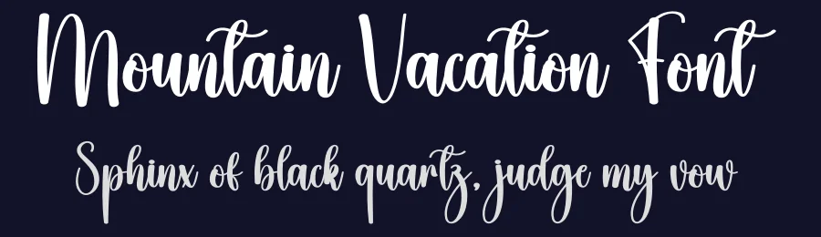 Mountain Vacation Font by creativeletter — Script Handwritten Font — thumbnail 2